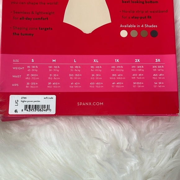 🆕 Spanx Higher Power Panties Soft Nude Seamless Lightweight Size L - Picture 5 of 5